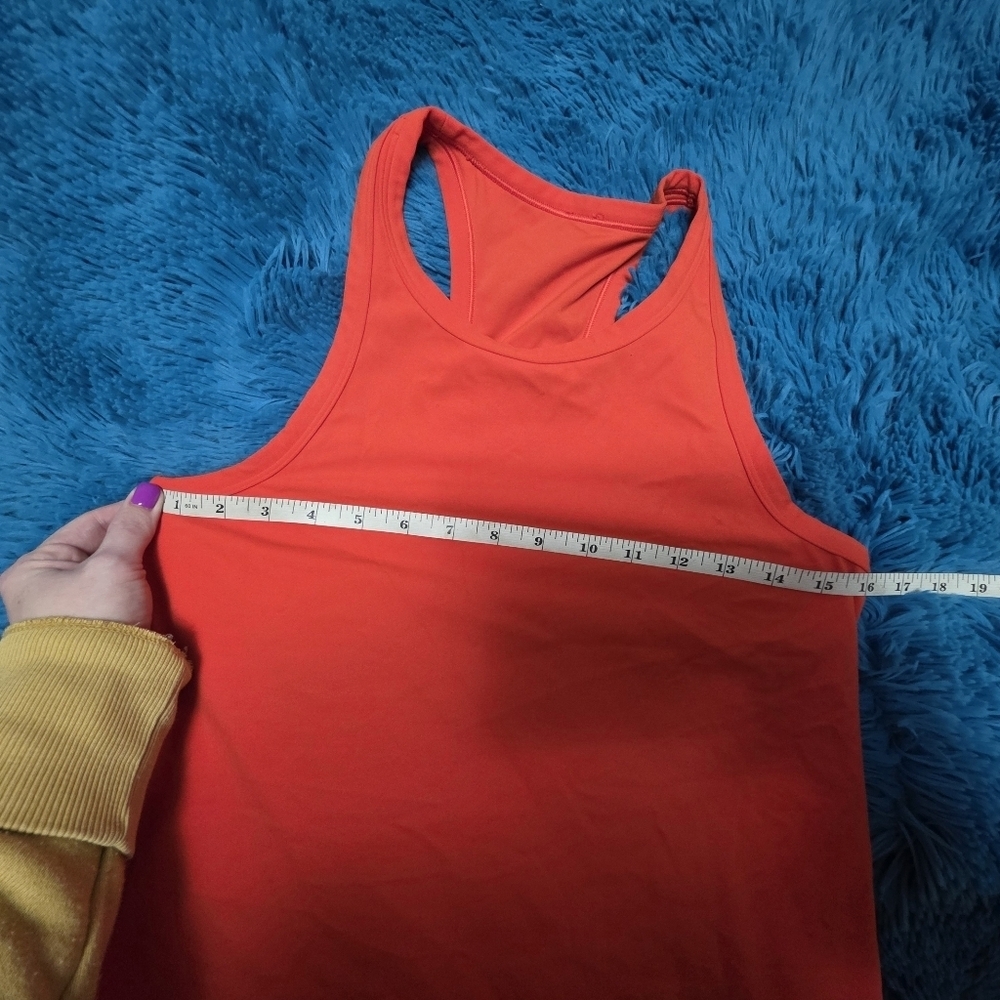 Lululemon Womens Tank Top, Orange PTP 16 - Picture 5 of 5